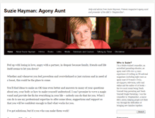 Tablet Screenshot of agony-aunt.com